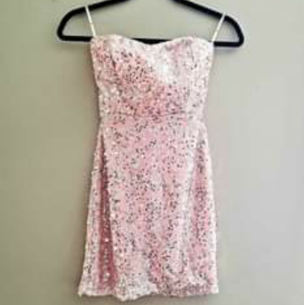 Strapless cocktail dress